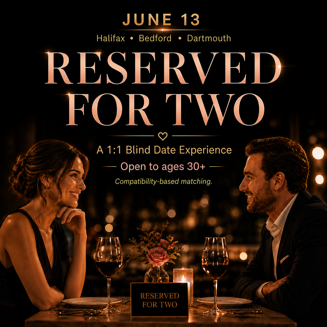Reserved for Two | Open to Ages 30+ June 13