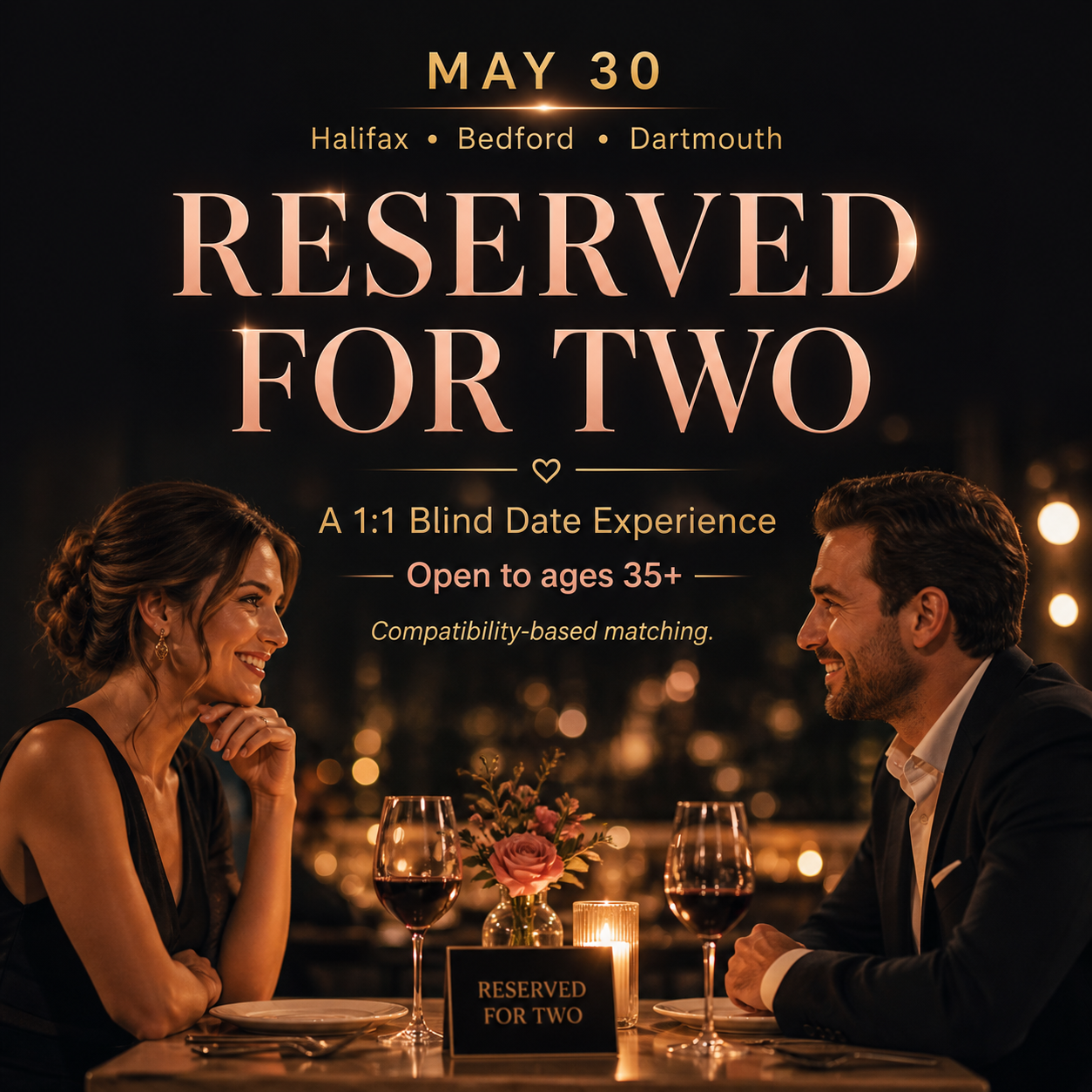 Reserved for Two | Open to Ages 35+ May 30th